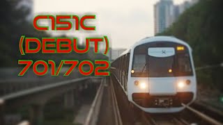 (C151C DEBUT)North South Line(North bound) 701/702 SMRT