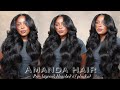 OMG* 30 inches loose deep wave pre-cut curtain bangs for only $199🤯 glueless install ft Amanda Hair