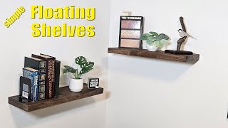 Floating Shelves Installation | Home Office Makeover