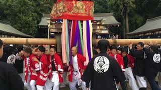 木津御輿まつり1日目：御霊神社拝殿まわり　拝神團・敬神組