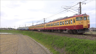 懐かしの新潟色115系とえちごトキめき鉄道 雪月花他 2017年5月