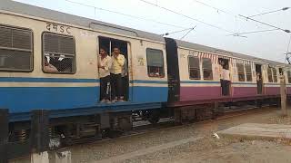 MMTS  from Falaknuma towards Lingampally arriving at Borabanda Railway station🚏