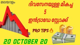 Best Intraday Trading Stock For 20 October 2020 Malayalam | ഇൻട്രാഡേ സ്റ്റോക്ക്🔥💪