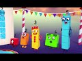 aprende a contar trampolines numberblocks en español