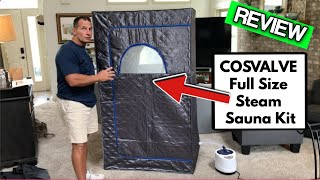 COSVALVE  Size Steam Sauna Kit, Portable Sauna for Home Spa REVIEW