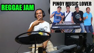 REGGAE MEDLEY ASIN  AND FREDDIE AGUILAR DRUM COVER WITH  PINOY MUSIC LOVER