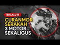 TERLALU !!! Curanmor Serakah - Maling 3 Motor Sekaligus | Rekaman CCTV