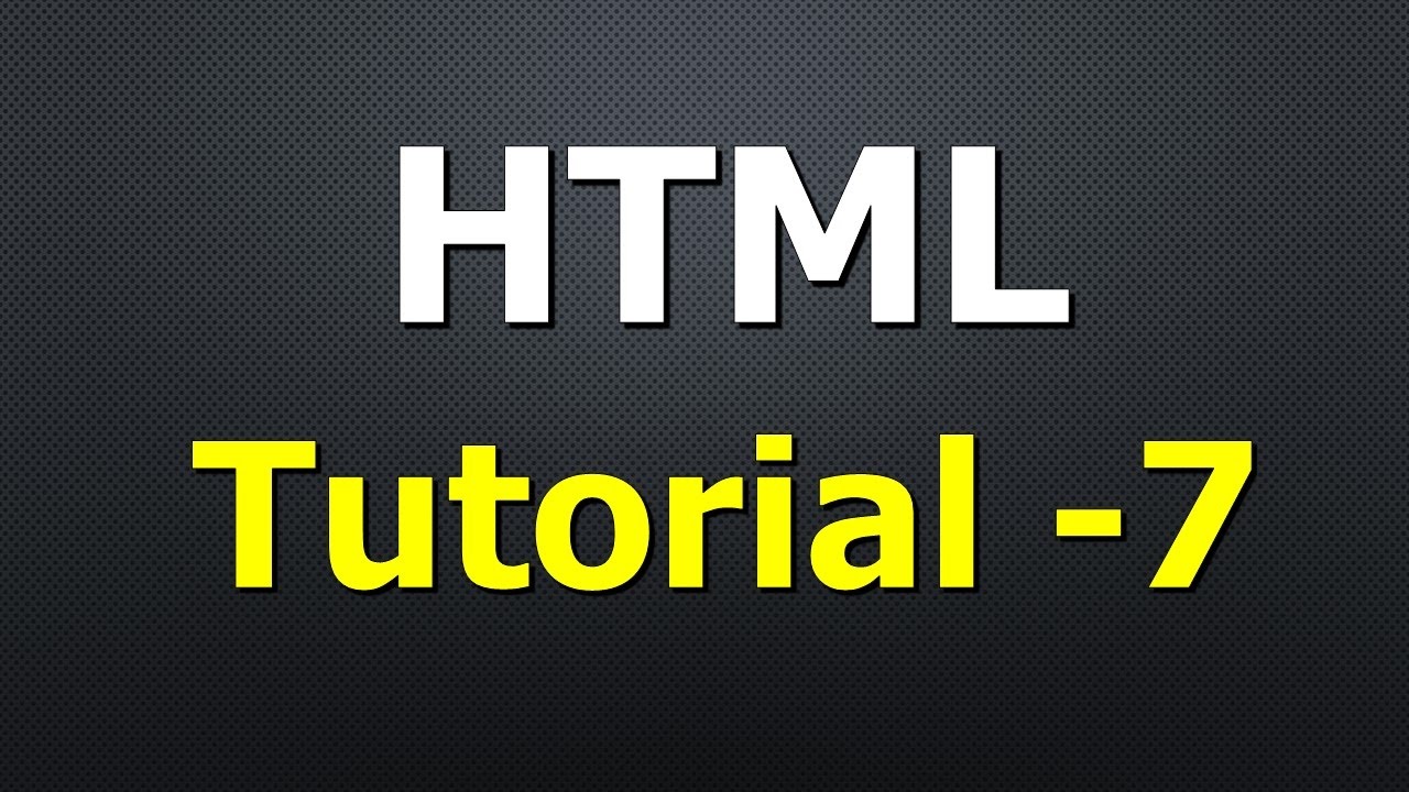 HTML Tutorial - HTML Links - Hyperlinks - YouTube