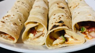 Egg chappathi roll / ചപ്പാത്തിക്ക് ഇനി കറി ഇല്ലാതെ ഒന്ന് try ചെയ്‍തു നോക്കു