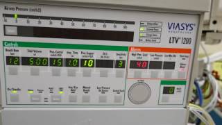 Settings for CPAP on the LTV 1200 Ventilator