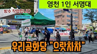 영천  1인서명대