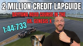 Gran Turismo 7 Lap Guide | Daytona Road Course Time Trial in The Genesis for 2 Million Credits!