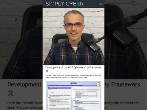 NIST #Cybersecurity Framework – Quick guide for SMEs. Further training for #GRC in the SimplyCyber Academy