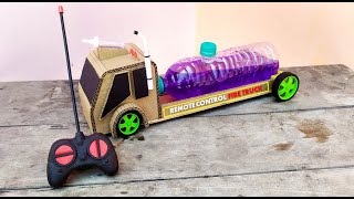 How To Make Remote Control Amazing Fire Truck From Cardboard Dc Motor - Diy RC Car At Home