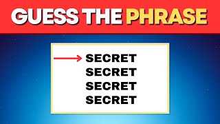 Guess The Phrase Quiz Pt.1 | Guess The Word Quiz🧠🤔 - Easy Medium Hard