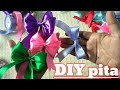 Tutorial membuat pita mudah || DIY cara membuat simpul pita || how to make ribbon