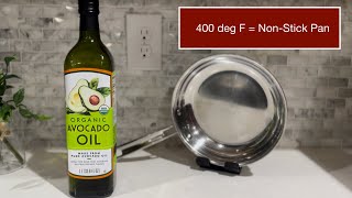 Cooking Eggs with Avocado Oil on Stainless Steel - Breville Control Freak - Induction Cooking