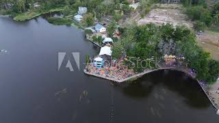 aerial view of Perintis Lake, Gorontalo-Indonesia