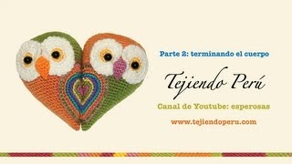 Pareja de búhos tejida a crochet (amigurumi) Parte 2: terminando el cuerpo