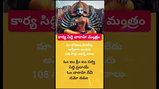 వారాహి కార్య సిద్ది మంత్రం|shorts feed