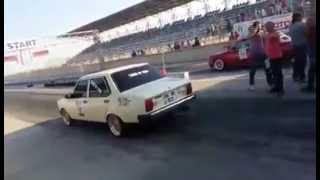 Konya Drag Yarışları Ağustos 2014 - Murat 131 Turbo vs BMW E30