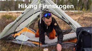 Hiking Finnskogen during spring. Light weight set up!