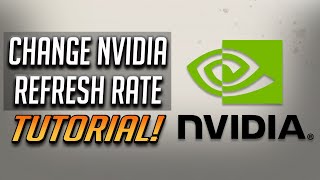 How to Change Screen Refresh Rate With NVIDIA Control Panel - Fix 144Hz Showing