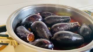 محاشي حلبيه🧤 منوعه مع مسقعة البندوره ورز بشعريه سرفلفلة حشوة المحشي بمكون!؟ Stuffed eggplant