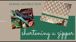 Sewing 101: Sewing Hack- Shortening a Zipper