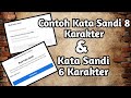 Cara membuat kata sandi 8 karakter ||dan kata sandi 6 karakter || kata sandi khusus karakter