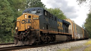 CSX Q214 with a CSX ES44AC leading