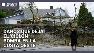 Apagones y árboles caídos: los daños que deja el 'ciclón bomba' en zonas de la costa oeste de EEUU