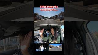 FAILED DURING THE EMERGENCY STOP #driving #test #fail #safety #blindspot #safety