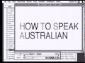 How To Speak Australian