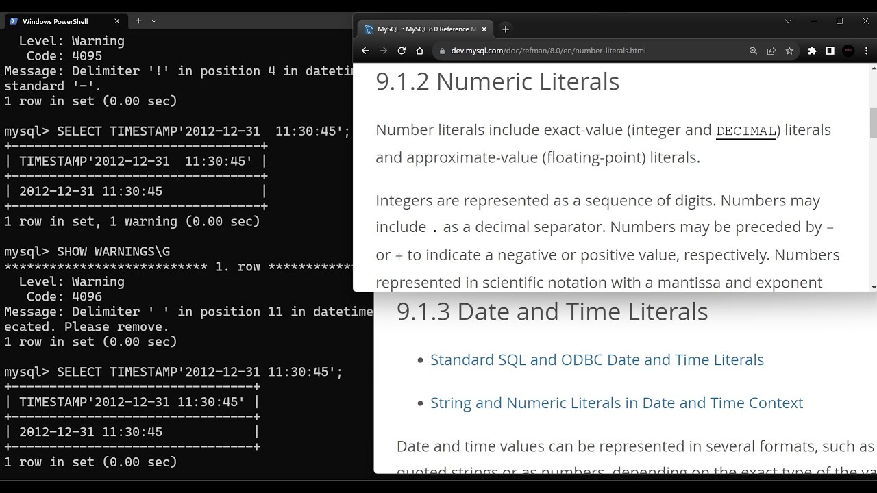 String Literals, Numeric Literals, Date And Time Literals - Language ...