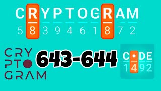 CRYPTOGRAM level 643 644
