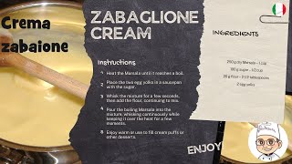 Zabaglione Cream - Italian Recipe