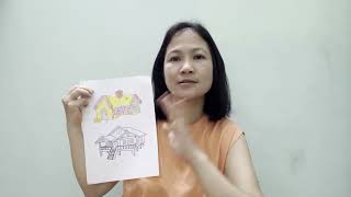 Instructions for coloring a house with a beautiful design Part 1
