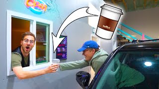 DRIVE THRU COFFEE SHOP IN OUR WAREHOUSE!