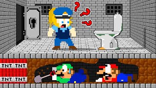 Mario and Luigi Prisoner Escape Peach Prison Maze | Game Animation