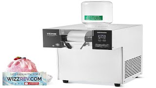 Commercial Snowflake Ice Machine 397LBS/24H Stainless Steel for Ice Cream Review