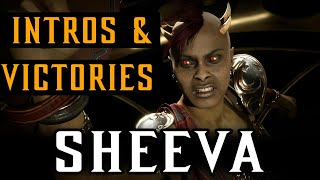 Mortal Kombat 11 | All Sheeva Intros & Victories Animations