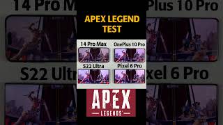 14 Pro Max vs OnePlus 10 Pro vs S22 Ultra vs Pixel 6 Pro Apex Legends Test - Apex Legend Mobile Test