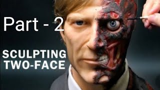 Two face Sculpture part-2 (Timelapse) The dark night