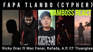 Fapa Tlanbo (Cypher) Ricky Drac ft Mac Fanai, Rafada, A.P, CT Tluangtea // RamBoss React