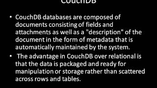 Operational Databases