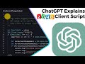 Explain an unknown Zoho CRM Client Script with ChatGPT