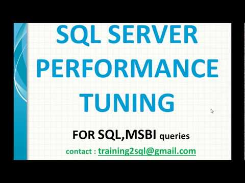 SQL Server Performance Tuning and Query Optimization SQL Server Performance Tuning and Query Optimization