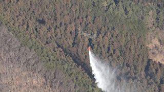 山林火災、消火活動続く 栃木は発生7日目