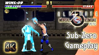 UMK3 PLUS MUGEN - ULTIMATE MORTAL KOMBAT 3 + ARCADE - SUB-ZERO   GAMEPLAY